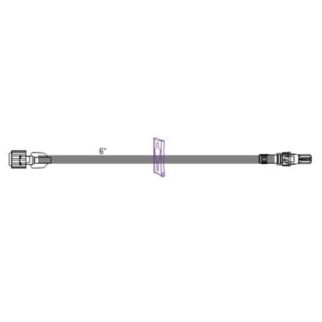 ICU Medical 7" Extension Set with Clamp, Rotating Luer 50 each/case B1534 - A Medi Supplies