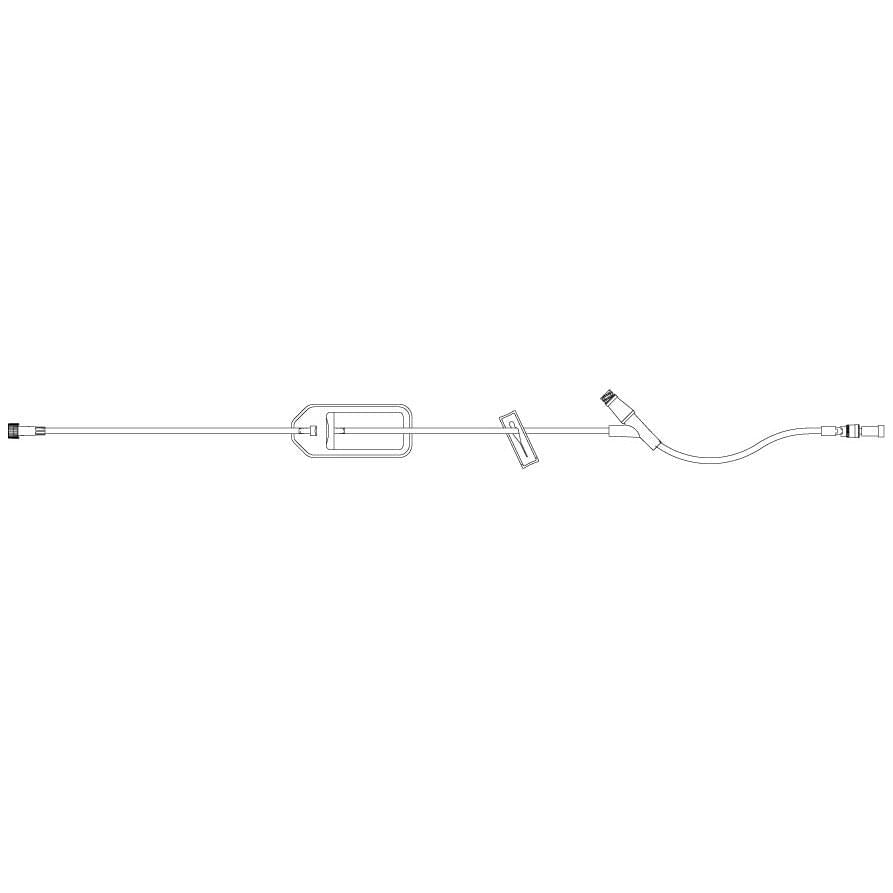 ICU Medical Extension Set, Macrobore, Clave™ Y - Site, 0.2 Micron Filter, 17" 48 each/case 20668 - 28 - A Medi Supplies