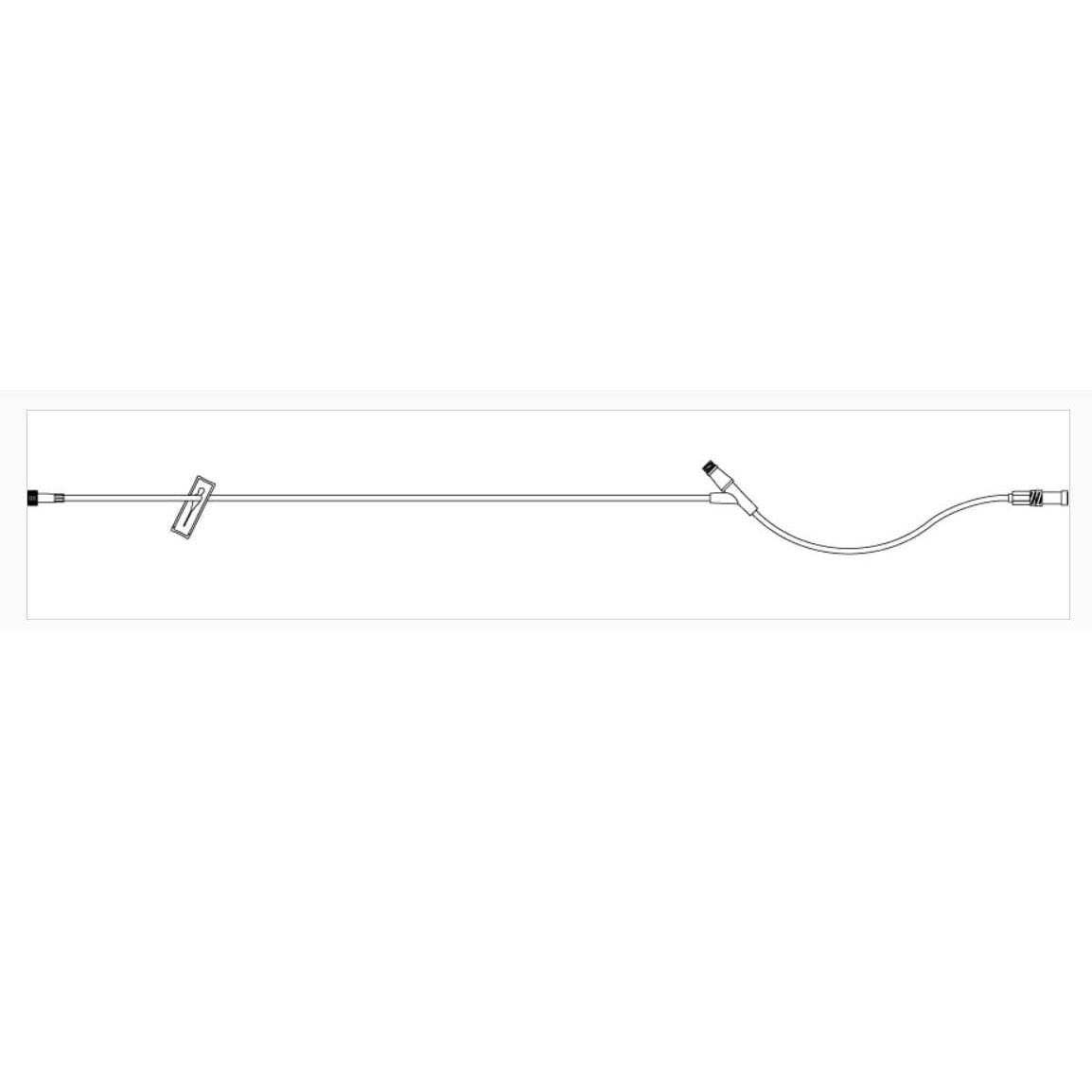 ICU Medical Extension Set, Macrobore, Clave™ Y - Site, 8" 50 each/case 20654 - 28 - A Medi Supplies