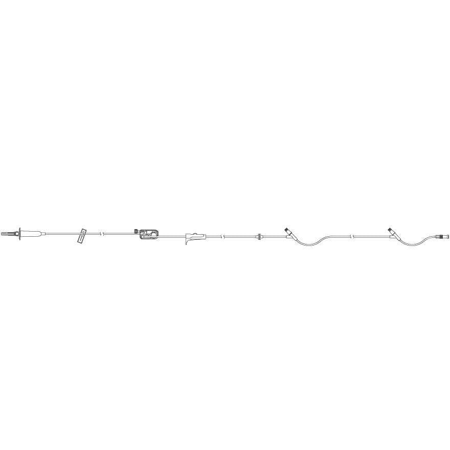 ICU Medical Primary PlumSet, Clave Y - Sites, Backcheck Valve, 103" 50 each/case 14251 - 28 - A Medi Supplies