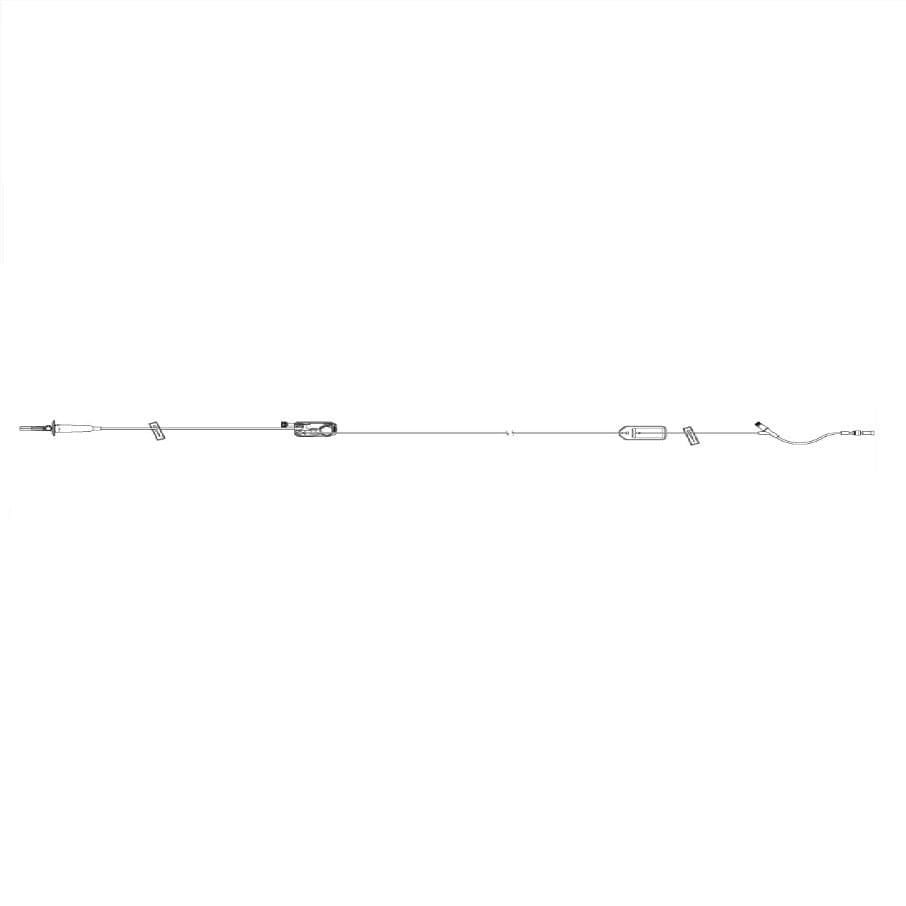 ICU Medical Primary PlumSet™, Macrobore, Clave™ Y - Site, 1.2 Micron Filter, 104" 48 each/case 12539 - 05 - A Medi Supplies