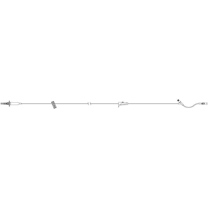 ICU Medical Primary Set, Macrobore, Clave™ Y - Site, 100" 48 each/case 12661 - 28 - A Medi Supplies