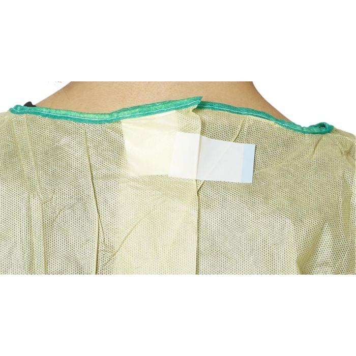 Medline AAMI Level - 2 Multi - Layer SMS Medium - Weight Isolation Gown with Tape - Tab Neck and Elastic Wrist, Extra Large, 100/CS, NONLV200XL - A Medi Supplies