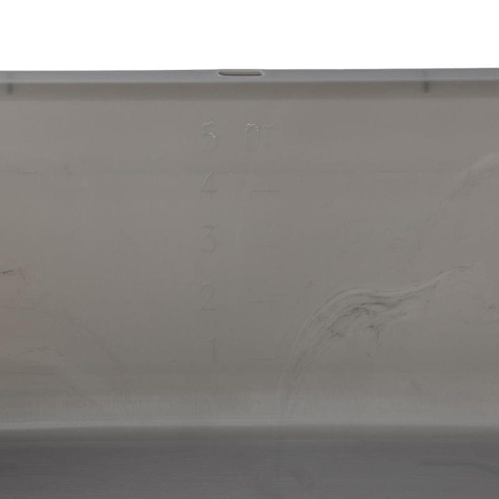 Medline Single - Use Plastic Rectangular Wash Basin, Graphite, 6 qt. (5.7 L), 1 each, DYND80347 - A Medi Supplies