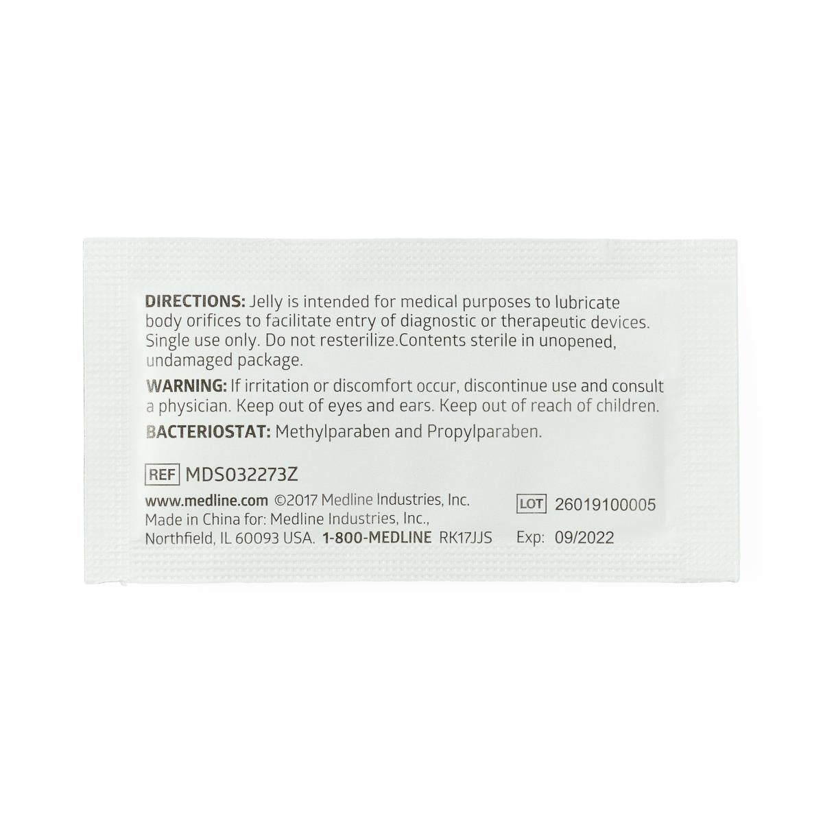 Medline Sterile Lubricating Jelly, 3 g, 144/Box, MDS032273Z - A Medi Supplies