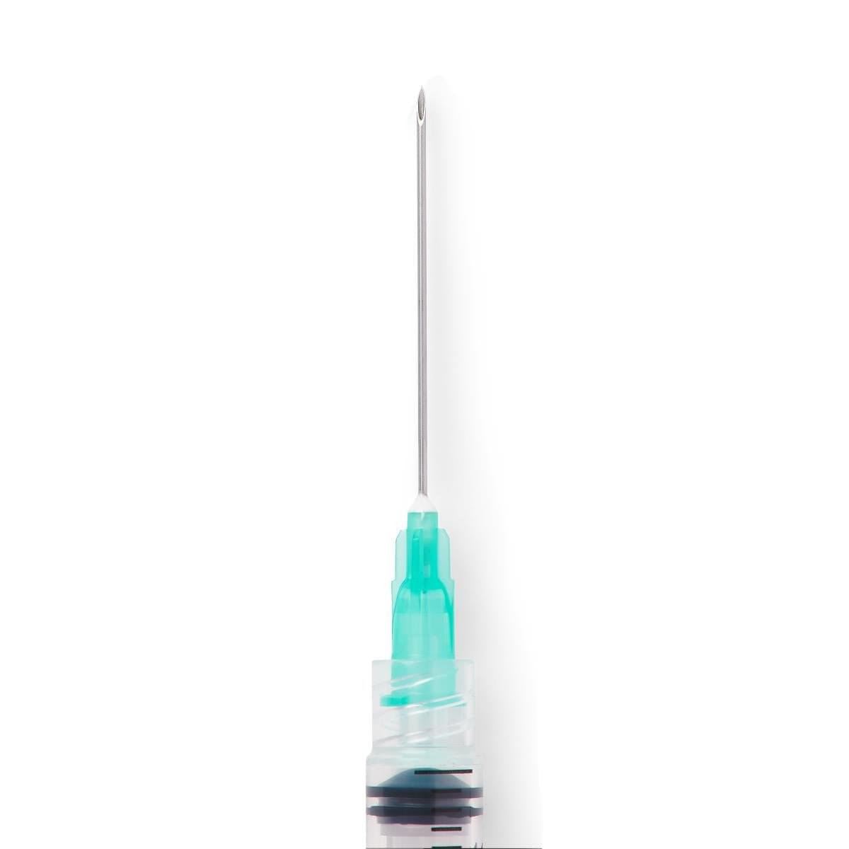 Medline Syringe with Standard Hypodermic Needle, 3 cc (mL), 21G x 1 - 1/2" (3.81 cm), 800/CS, SYR103217 - A Medi Supplies