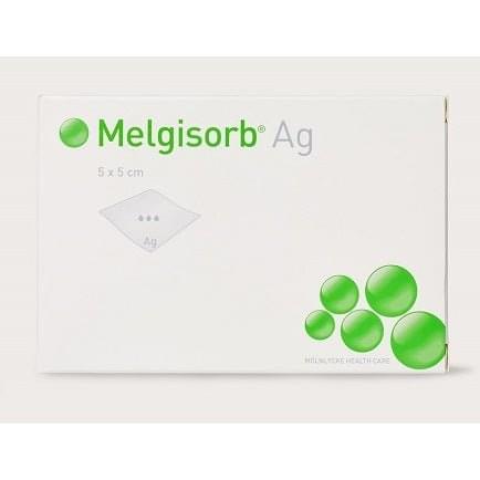 Molnlycke Health Care Melgisorb® Ag Antimicrobial Alginate Dressing, 5cm x 5cm 10 each/box, 10 box/case 256055 - A Medi Supplies