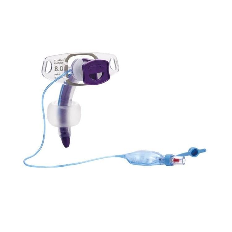 Smiths Medical BLUselect® Cuffed Tracheostomy Tube, 9.0MM, Blue, 1 each/case, 101/815/090 / 101 - 815 - 090 - A Medi Supplies