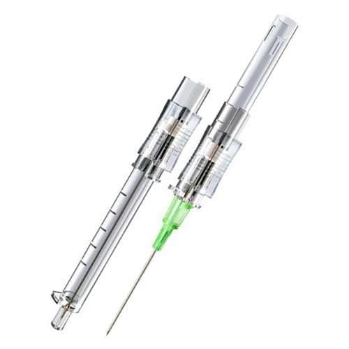 Smiths Medical Jelco® Protectiv® Plus Safety Intravenous Catheter, Straight Hub, 1 - 1/4" 18GA, Green, 50 each/box, 306501 / 3065 - 01 - A Medi Supplies