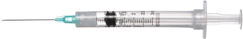 Sol - M Syringe & Needle 3cc 21g X 1.5in Detach Safety Sol - care 100/box 8 box/case 100072IM - A Medi Supplies