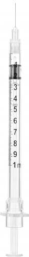 Sol - M Syringe & Needle Tb 1cc 30g X 0.5in Sol - care Ss W/fixed Needle 100/box 10 Box/case 100082IM - A Medi Supplies
