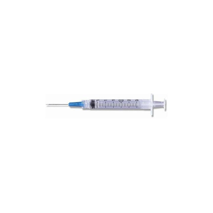 Terumo Hypodermic Syringe, with L1 - 1/2" ODSEC 20GA Ultra Thin Wall Needle, 0.1cc Graduation, 3cc, 100 each/box, 10 box/case, SS - 03L2038 / SS03L2038 - A Medi Supplies