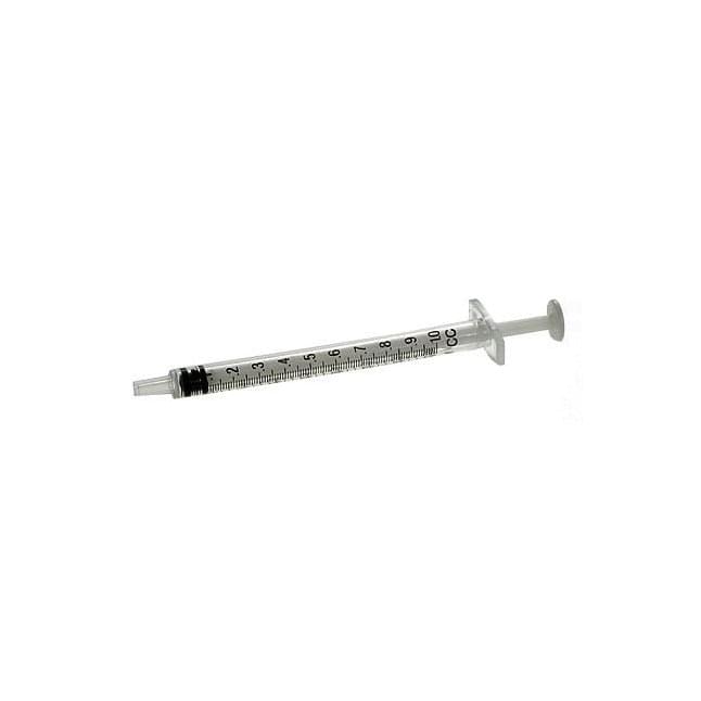 Terumo Tuberculin Syringe, With L1/2" OD 27GA Removable Needle, 0.01cc Graduation, 1cc, 100 each/box, 10 box/case, SS - 01T2713 / SS01T2713 - A Medi Supplies