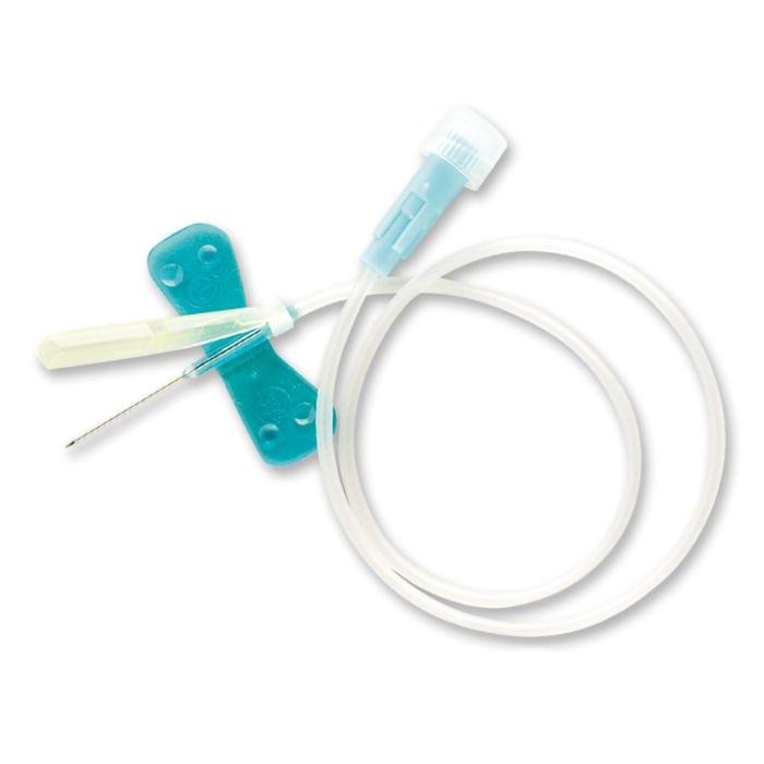 Surshield™ Safety Winged Infusion Set, 23G x 3/4", bleu, Tubing 12" (30 cm), 50 each/box, SVS23BL - A Medi Supplies