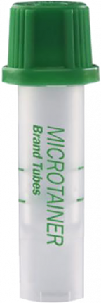 BD Microtainer® Blood Collection Tube, Lithium Heparin, 200-400µl, 50 each/box, 365965