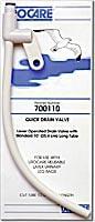 Urocare Quick Drain Valve With White Rubber Tubing, Size Medium 18in, 1 Each, 700118 - A Medi Supplies