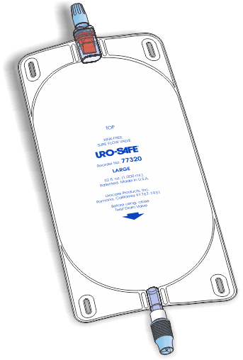 Urocare Uro - safe Disposable Vinyl Leg Bag With Twist Drain Valve, Size 32 Oz (Large), 1 Each, 77320 - A Medi Supplies