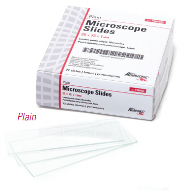 Slide Microscope 3 X 1in Plain End Bx/72 P460025