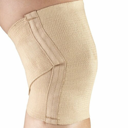 Airway Champion Criss-cross Knee Support W/ Spiral Stays Small (10 - 12 3/4)" Beige Stretch Elastic, 1 Each, 0057-S