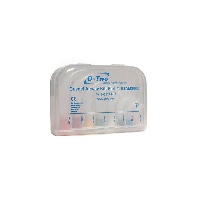 O-Two Medical Technologies Guedel Oro-Pharyngeal Airway Kit, Assorted 01AM3000