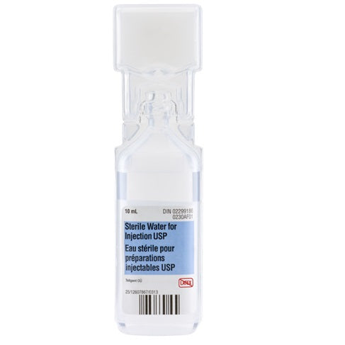 Teligent Sterile Water for Injection USP, 10 mL, 20 each/box, 0230AF01