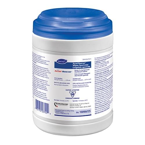 Diversey Care Accel® Rescue™ Wipes Sporicidal, 160 each/dispenser, 12 dispenser/case,100906725.