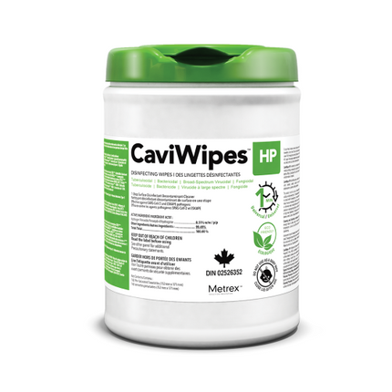 Metrex CaviWipes™ HP Surface Disinfectant Alcohol-free 6.75" x 6", 160 each/can, 12 can/case, 11-1610