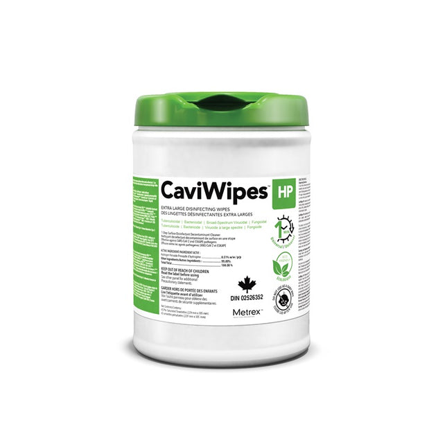 Metrex CaviWipes™ HP Surface Disinfectant Alcohol-free XL 12" x 9", 65 each/can 11-1650
