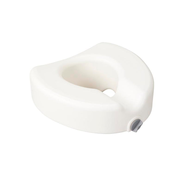 Drive Medical Premium Plastic Raised Toilet Seat with Lock, Elongated, 16-1/2 X 17 Inch, 1 Each, 12014