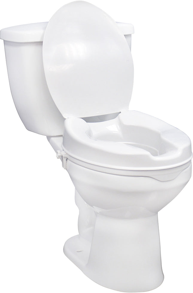 Drive Medical Raised Toilet Seat 2in W/ Lid, 12063