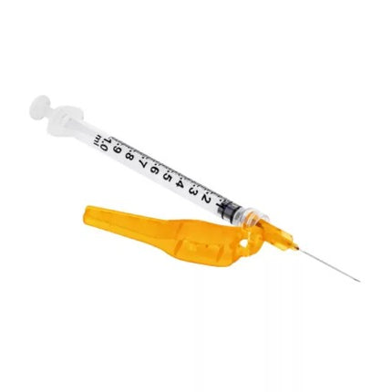 Sol-M Sol-Care 3mL Luer Lock Syringe w/Safety Needle 25G x 1" 50/box 6 Box/case 12510SN