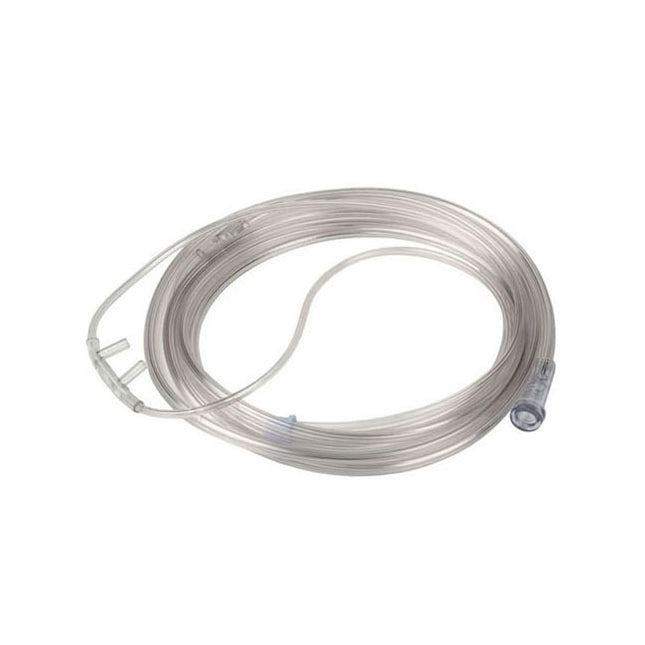 SunMED Salter-Style® Quiet Cannula, Adult, with 7' 3-Channel Safety Supply Tubing, Facepiece 50 each/case 1600Q-7-50