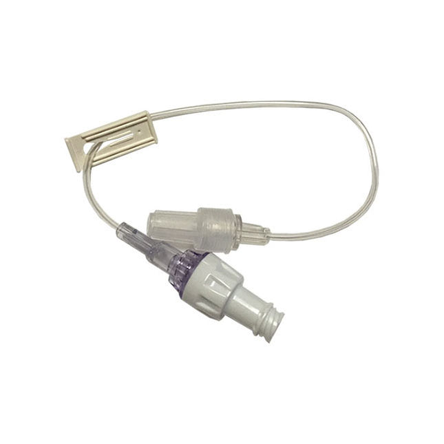 BD SmartSite™ Extension Set, pressure rated smallbore 1 SmartSite™ Needle-free Connector(s) slide clamp(s) spin male luer lock L6",  25 each/box, 20039E