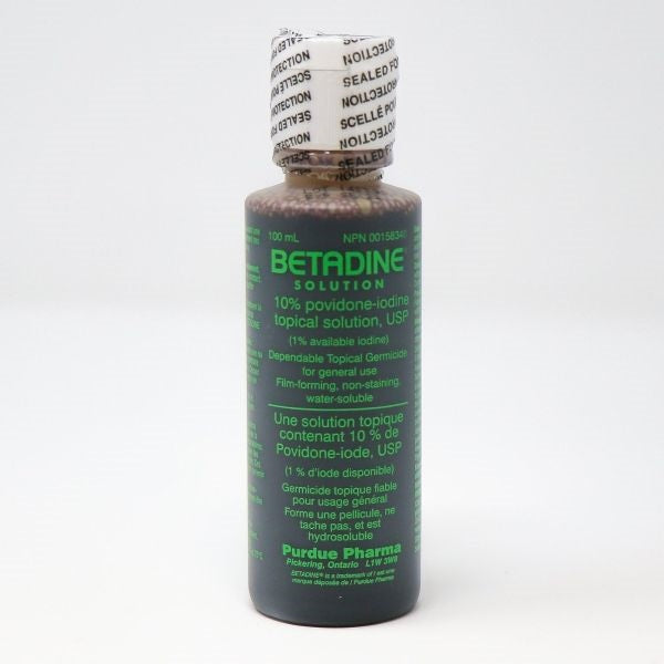 Kohl & Frisch Betadine Solution, 10% Povidone-Iodine, 100mL and 500mL