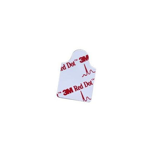 3M (Solventum) Red Dot™ Resting EKG Electrode, Adult, 1.2" x 0.8", 100 Each/Bag, 2330