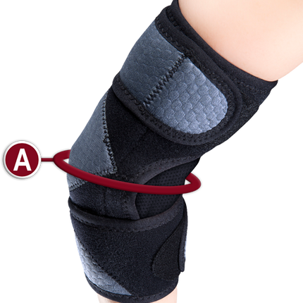 Airway Elbow Wrap Black, Large, 1 Each, 2429-L