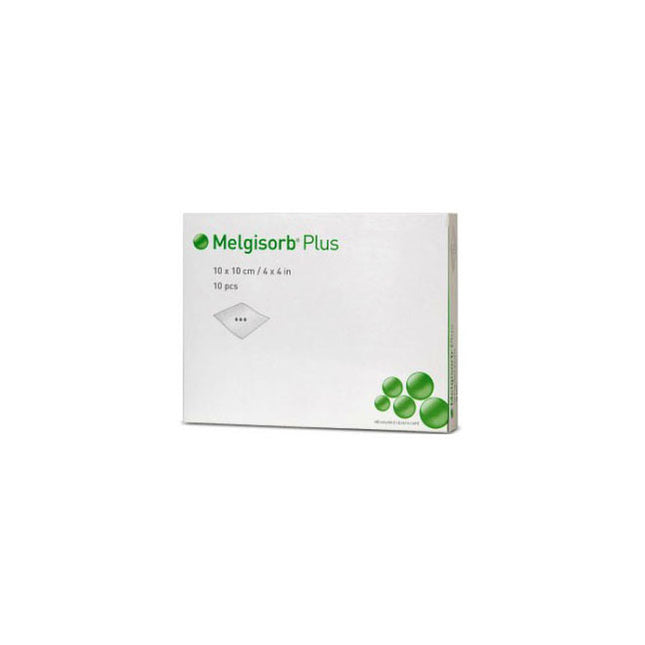 Molnlycke Health Care Melgisorb® Plus Alginate Dressing, 10cm x 10cm 10 each/box, 10 box/case  252200