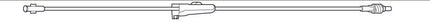 Baxter Straight-Type Extension Set , Standard Bore, Retractable Collar, 29" 48 each/case 2C5645