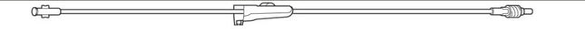 Baxter Straight-Type Extension Set , Standard Bore, Retractable Collar, 29" 48 each/case 2C5645