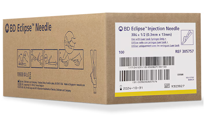 30G BD Hypodermic Needle 305757- A Medi Supplies