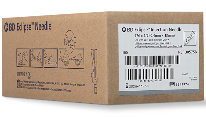 27G BD Eclipse Needle 305758 - A Medi supplies