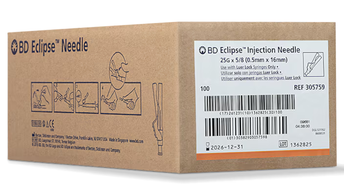 25G BD Eclipse Needle 305759