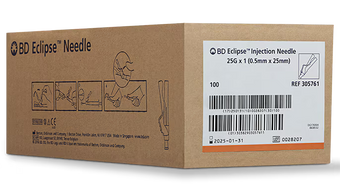 compare product 25G BD Eclipse Hypodermic Needle 1
