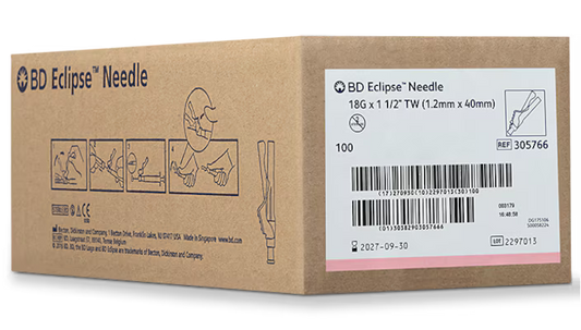 18G BD Eclipse sterile 305766