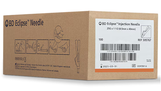 25G BD Eclipse sterile 305767- A Medi Supplies