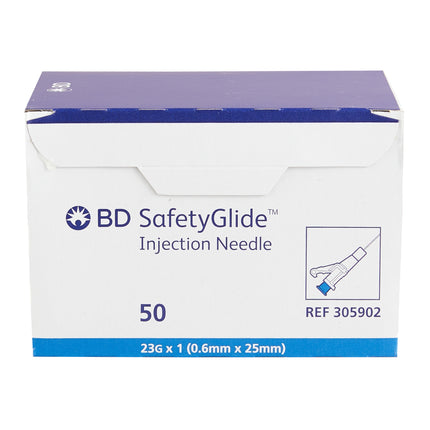 23G x 1 in. BD SafetyGlide™ Needle only 50 each/box, 10 box/case BD 305902
