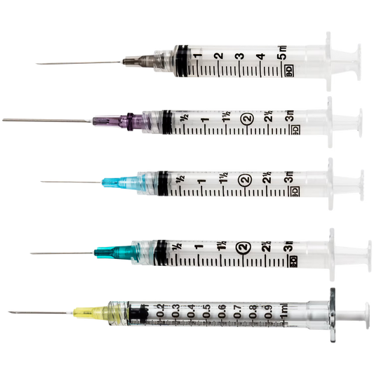 BD General use Syringe with PrecisionGlide™ Detachable Needle, 3cc 25x1.5in L/L 100/box 8 box/case 309582