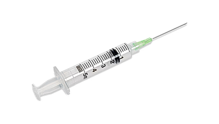 BD Syringe & Needle Hypo 5cc 21x1.5in L/L 100/box 4 Box/case 309633