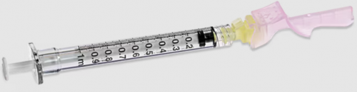 BD Syringe & Needle 1cc 30g X 0.5in Safety Eclipse in 50/Box 6 Box/Case 305778