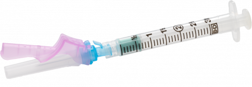 BD Syringe & Needle 1cc 27g X 0.5in Safety Eclipse Ca/6 X 50s 50/box 6 Box/case BD 305789